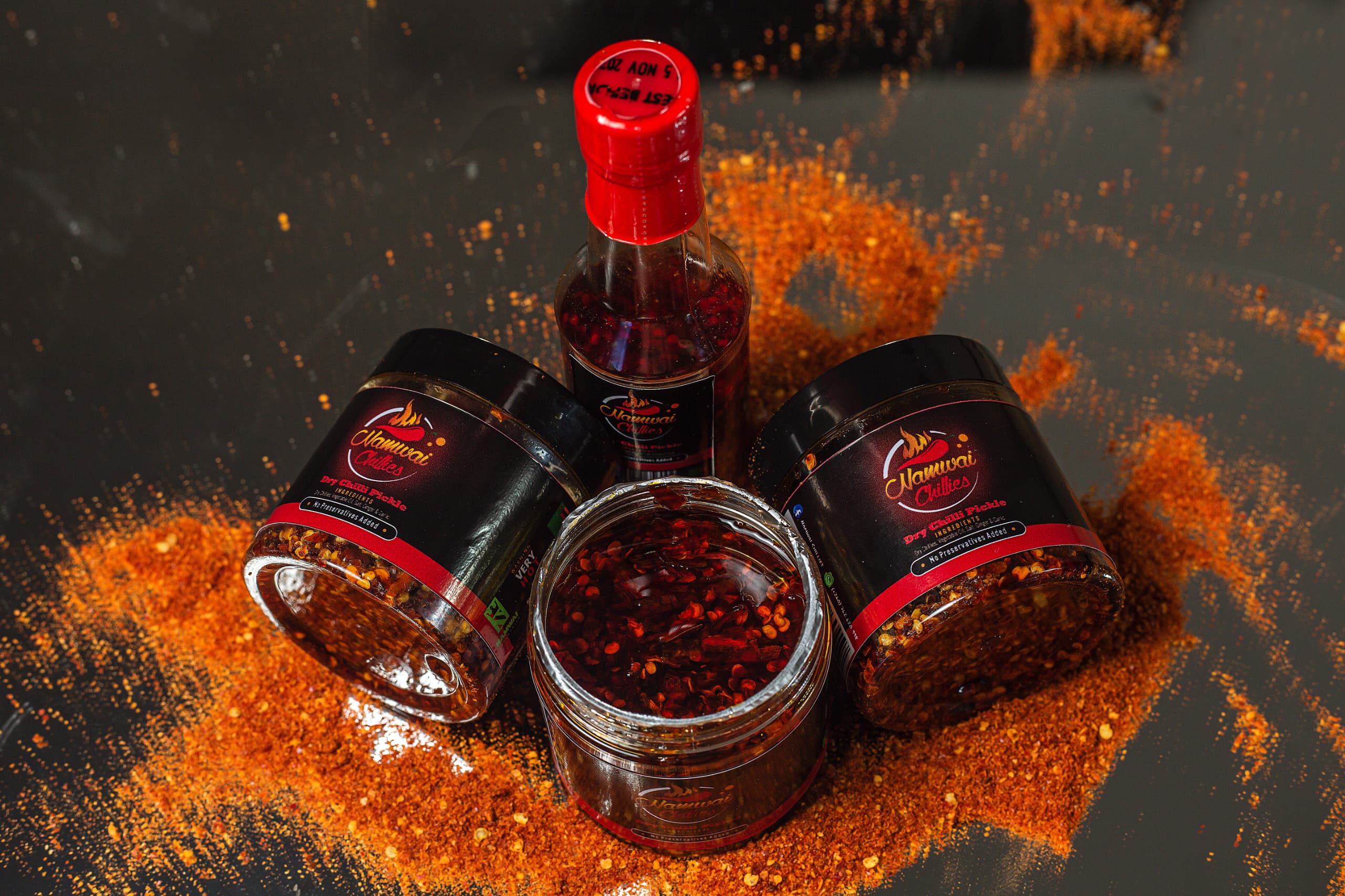 Chili processing at Namwai Chilies